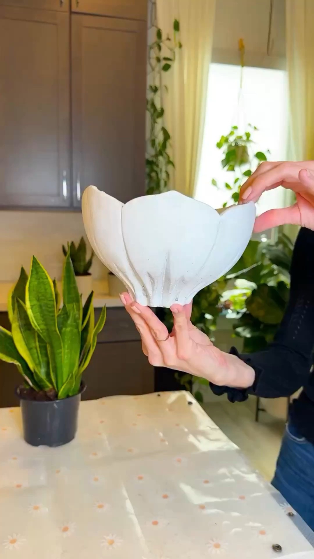 If your style leans warm, organic, and quietly elevated, this planter is such a beautiful way to bring that feeling into your space. The sculptural curves add interest without overpowering the plant, and it instantly makes any corner feel more styled.
#PlantDecor #IndoorPlanter #HomeDecorInspo #HouseplantStyle #PlantLovers
flower planter | sculptural planter | modern planter | botanical decor | indoor plant styling

#LTKmomlife #LTKOver40 #LTKHome