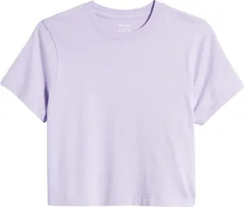 Lakeshore Softfade Cotton Crop Tee | Nordstrom