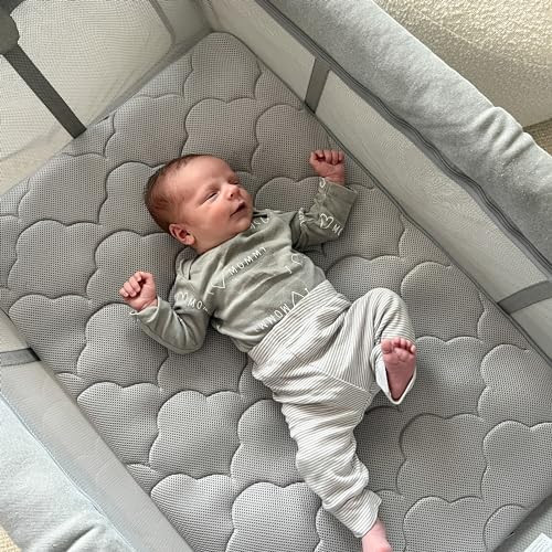 Newton Baby Bassinet Insert for Travel Crib & Playard | Includes Mattress & Sheet - 100% Breathable & Washable, Dual-Layer Cover | Mesh Walls | for Newborns to 15 pounds | Does NOT Include Play Yard | Amazon (US)