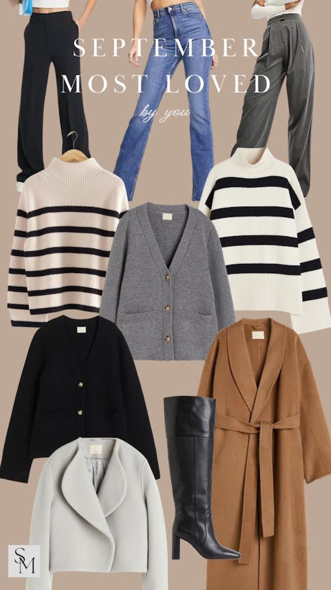 September Most Loved by You 💕

Stripe jumper, wool trousers, high waist jeans, tailored trousers, cardigan, knee high boots, autumn fits, jacket, tan coat

#LTKstyletip #LTKSeasonal #LTKworkwear