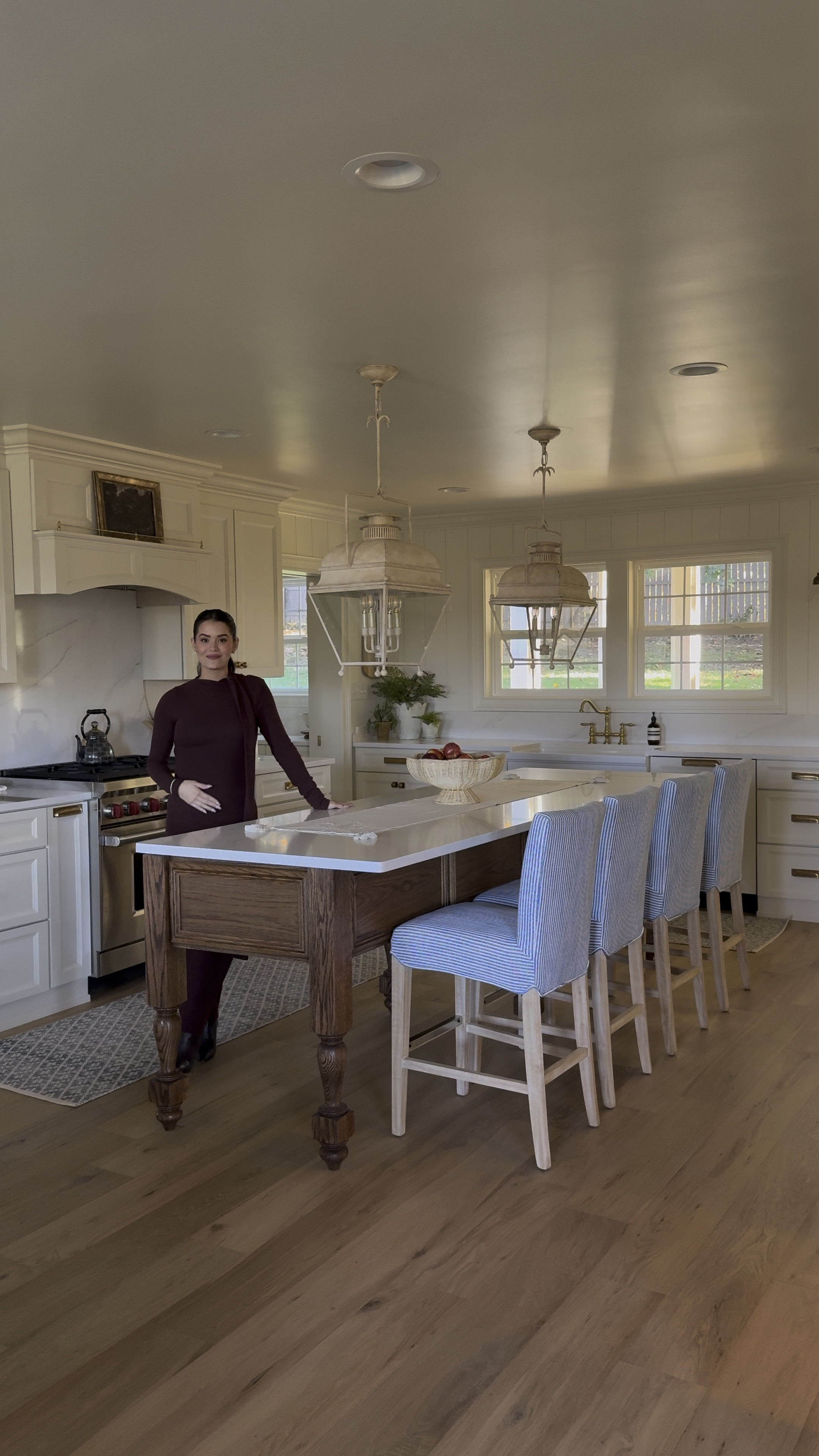 HOUSE TOUR | Part two: dining, kitchen & pantry!

Shop all of my lighting, furniture, rugs & decor at the link in my bio or on my LTK! Other design details below⬇️

White all paint: Swiss Coffee at 75% strength by BM
Green wall paint: Clary Sage by SW
Wood Stain: Special Walnut
Island: custom
Floors:  Engineered hardwood (Naturalux - Sandy Oak)
Countertops: Quartz Calacatta Unique 
Lighting: visual comfort, Serena and Lily, Brooke and Lou, Pooky
cabinet hardware: queslett by Armac Martin 

#homerenovation #remodel #interiordesign #instahome #homedecor #traditionalhome #homedesign 

#LTKBump #LTKFamily #LTKHome