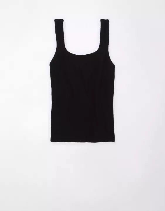 AE Cinch-Front Plush Tank | American Eagle Outfitters (US & CA)