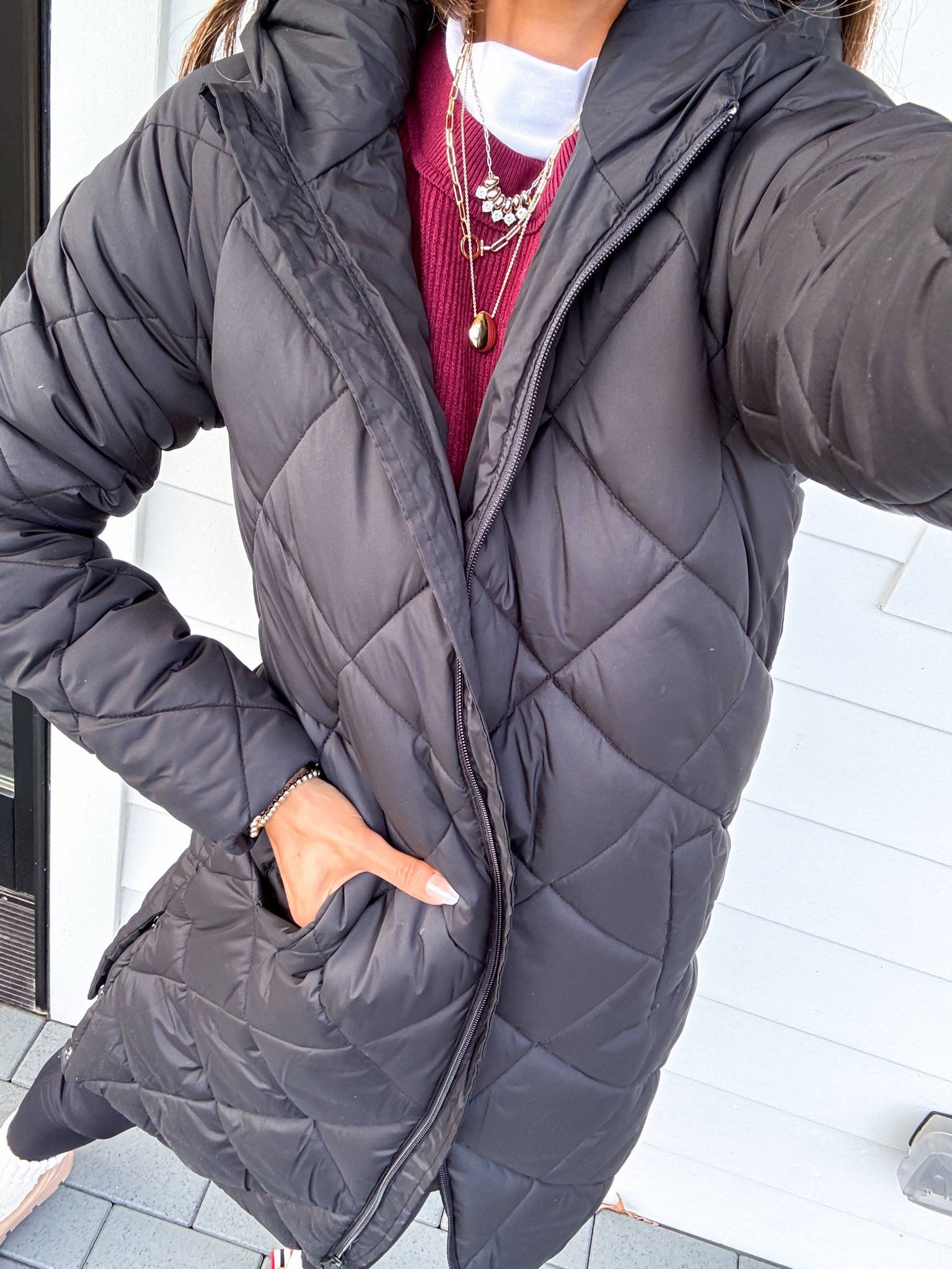 Puffer vest runs slightly small - I’m wearing a xsmall but wish I got a small 

#LTKFindsUnder50 #LTKHoliday #LTKFindsUnder100