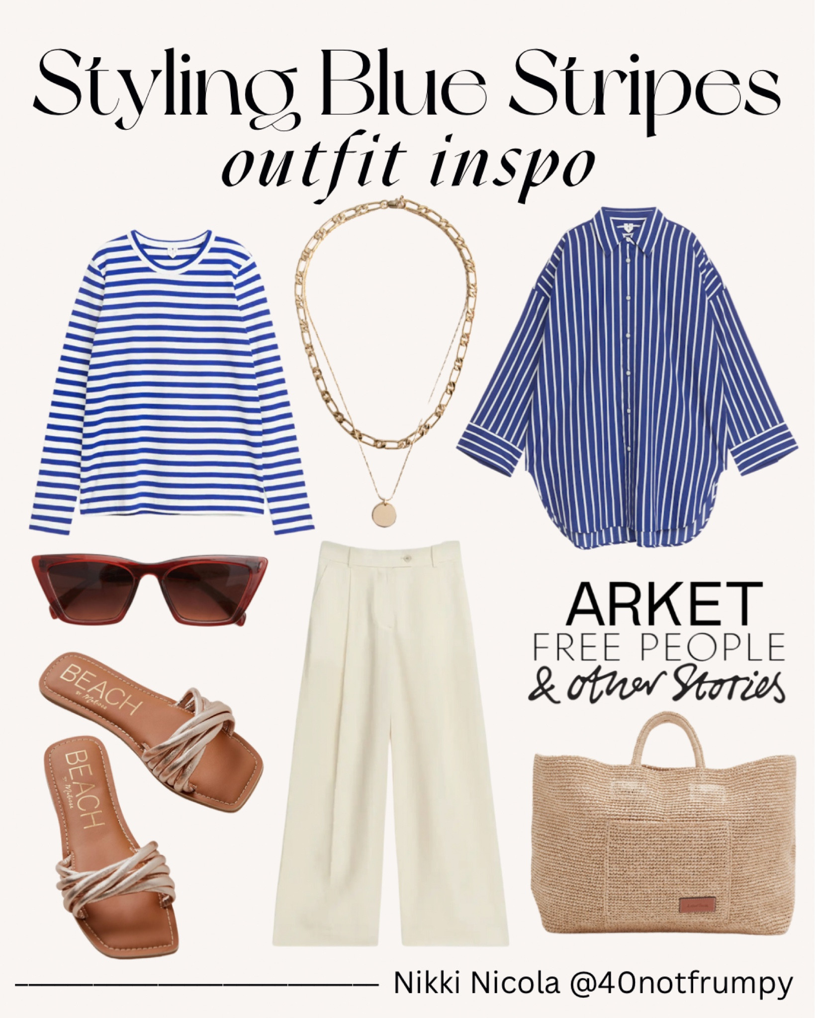 Apparently BLUE is the coolest colour of Spring/Summer 2023. So stripe it up with BLUE STRIPES from Arket and add a tote bag and cat eye sunglasses☀️



#LTKitbag #LTKeurope #LTKfamily