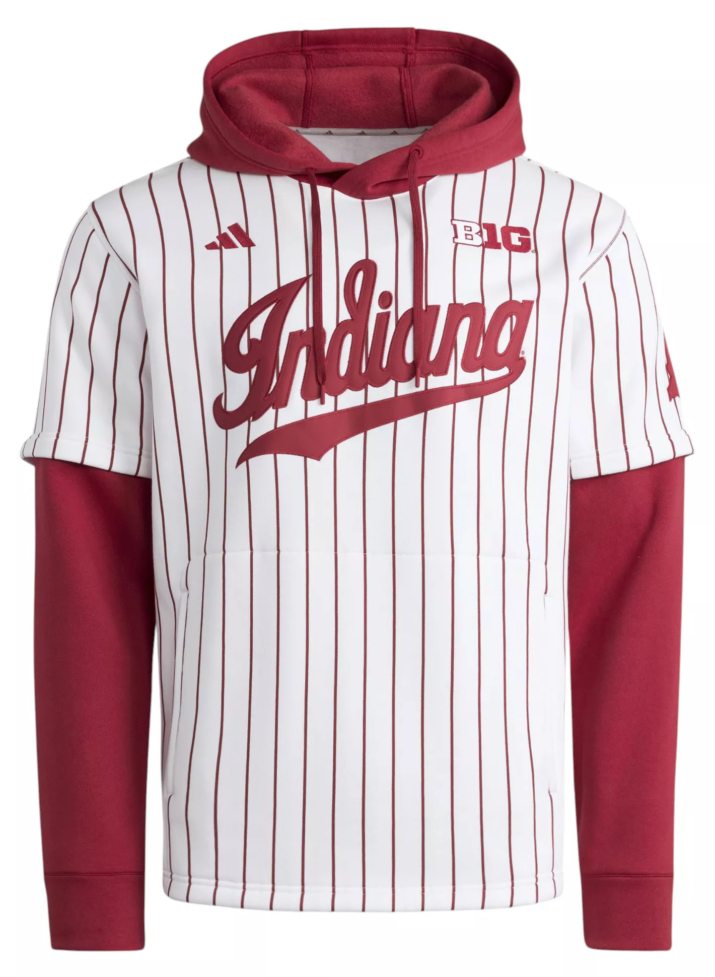 adidas Men's Indiana Hoosiers White/Red Hooded Jersey, Medium | DICK'S Sporting Goods