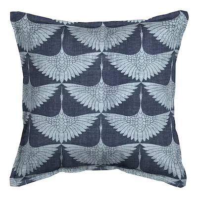 allen + roth Animal Print Crane Cascade Square Throw Pillow | Lowe's