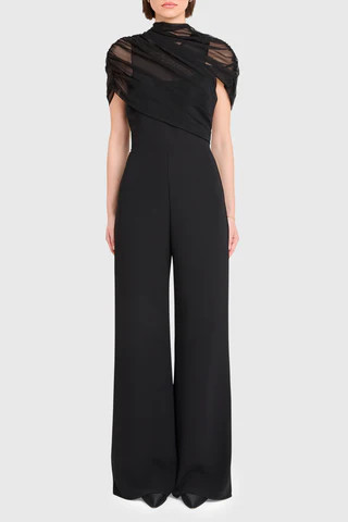 Amanda Uprichard Evianna Jumpsuit in Black - Size M | Amanda Uprichard