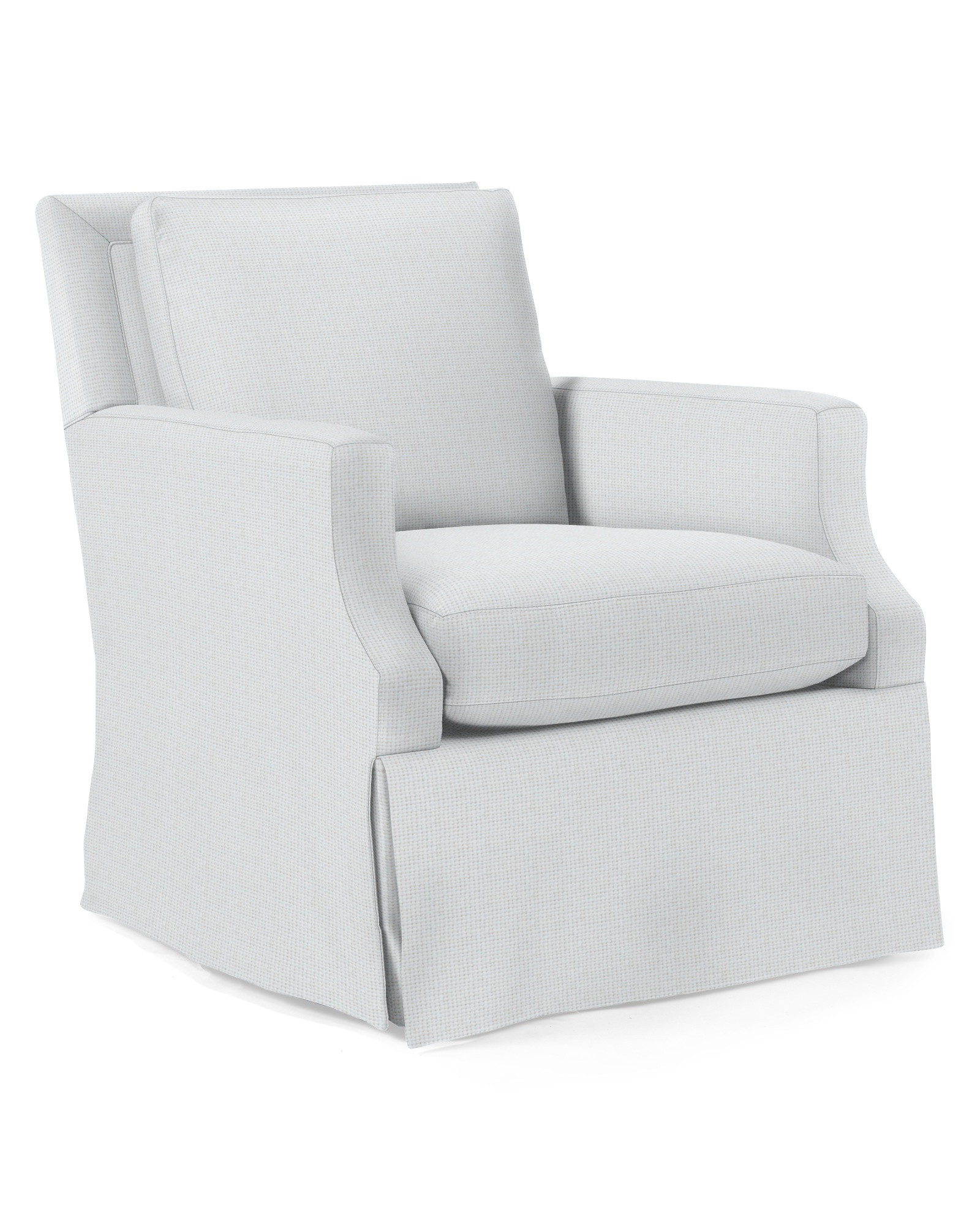 Grady Swivel Glider - Skirted | Serena and Lily