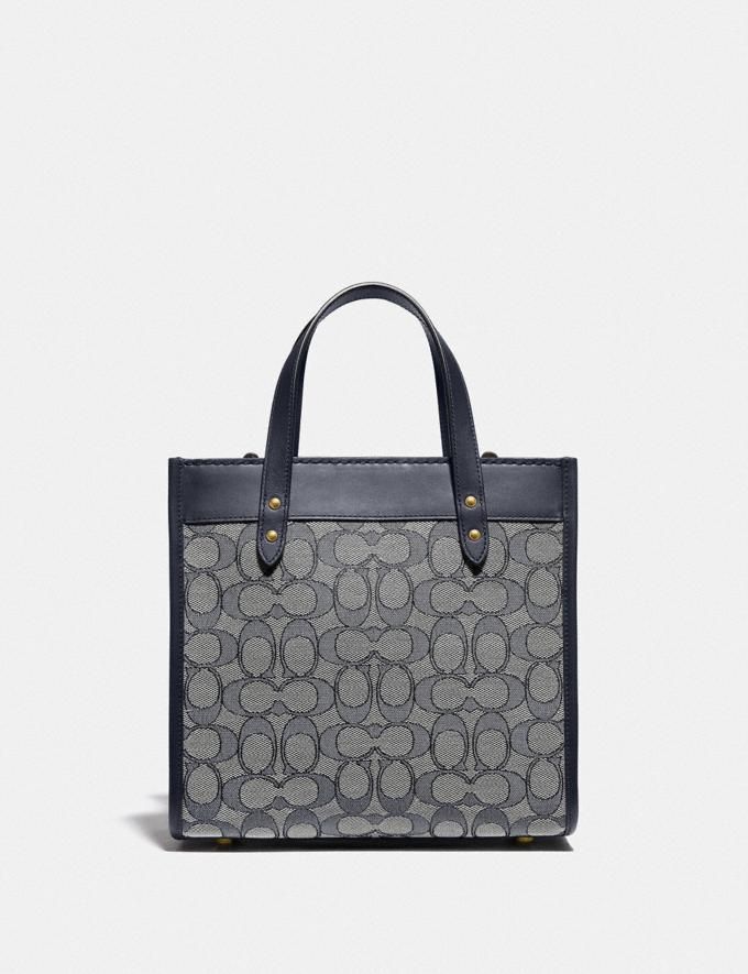 field tote 22 in signature jacquard | Coach (UK)