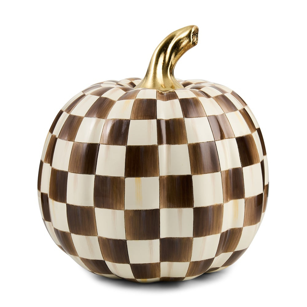 Chocolate Check Medium Pumpkin | MacKenzie-Childs