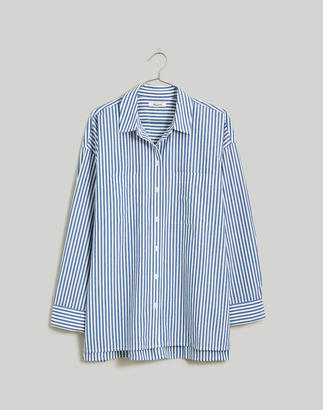 The Oversized Straight Hem Shirt in Signature Poplin | Madewell