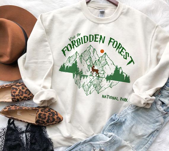 Forbidden Forest HP Sweatshirt Magical Gifts School of - Etsy | Etsy (US)