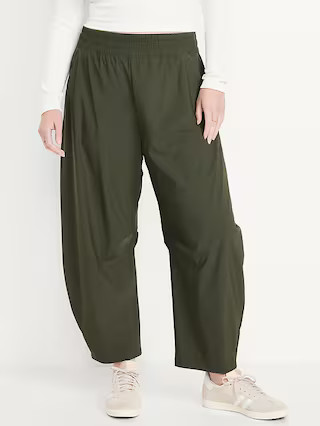 High-Waisted SleekTech Barrel Ankle Pants | Old Navy (US)