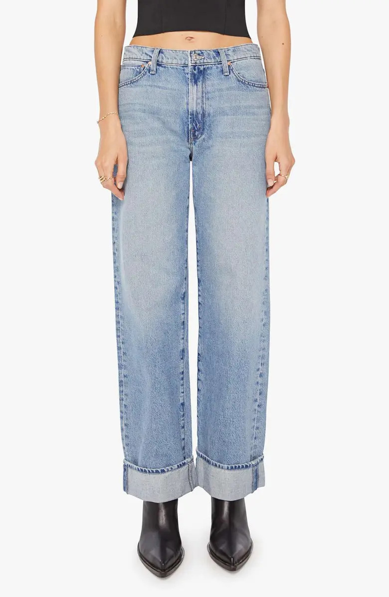The Dodger Skimp High Waist Cuffed Hem Wide Leg Jeans | Nordstrom