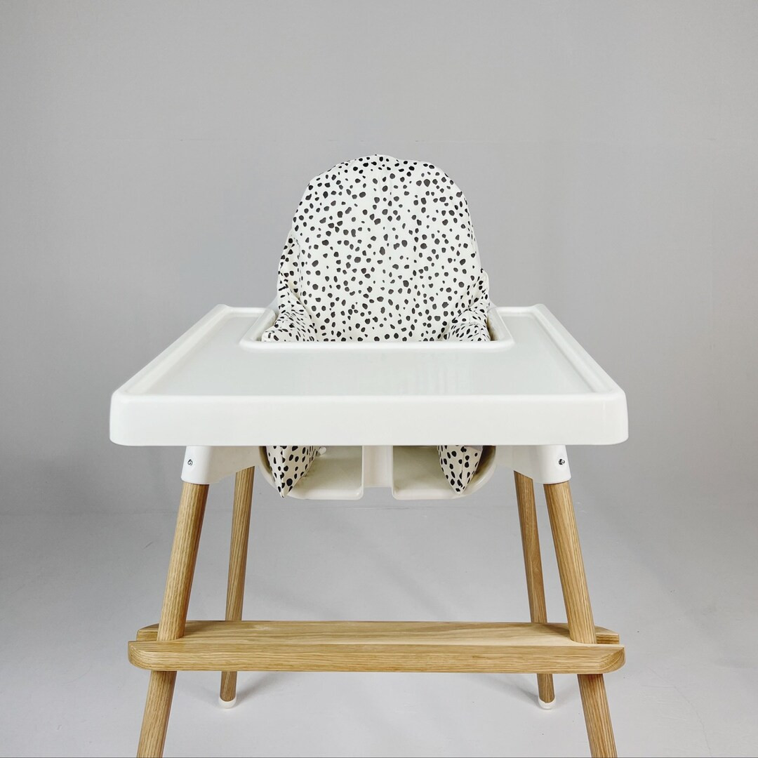 Wipeable Cushion Cover for IKEA Antilop Highchair - Dots on White | Etsy (US)