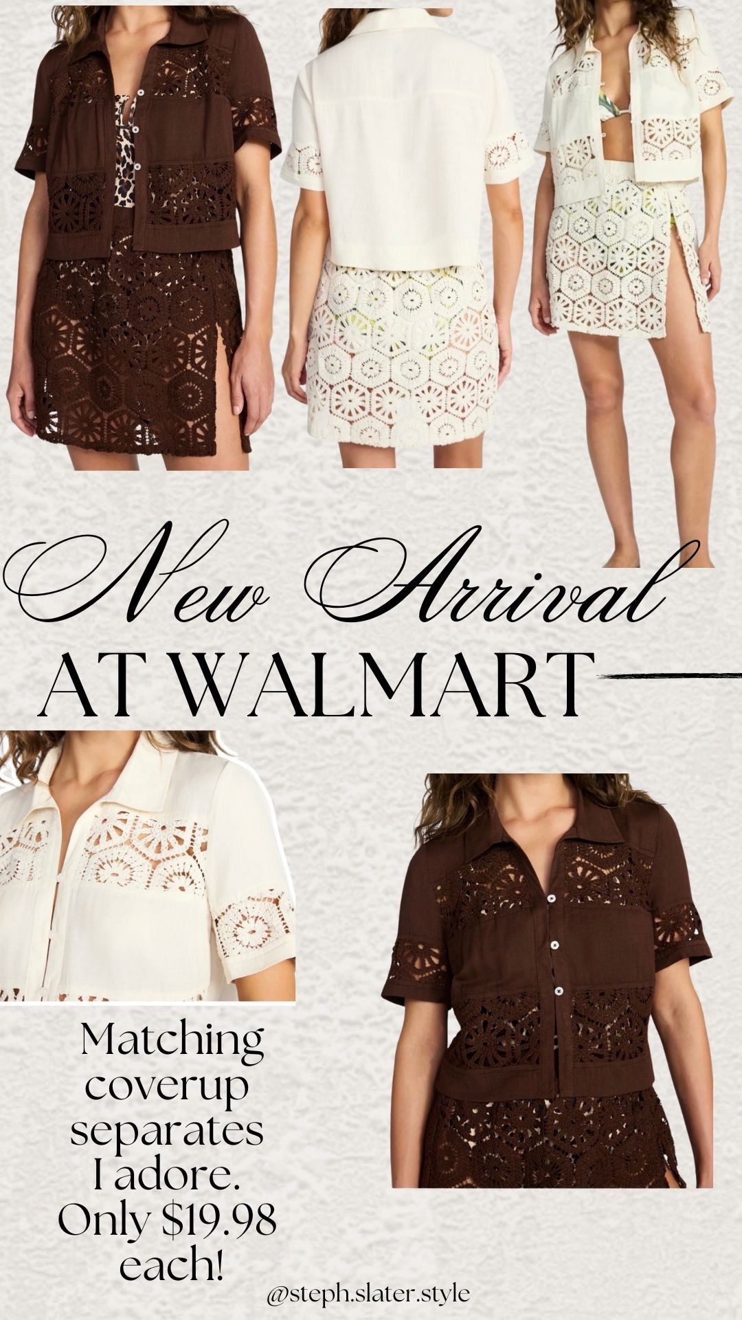 Obsessed with these matching crochet coverup separates from Walmart. 

#LTKTravel #LTKSeasonal