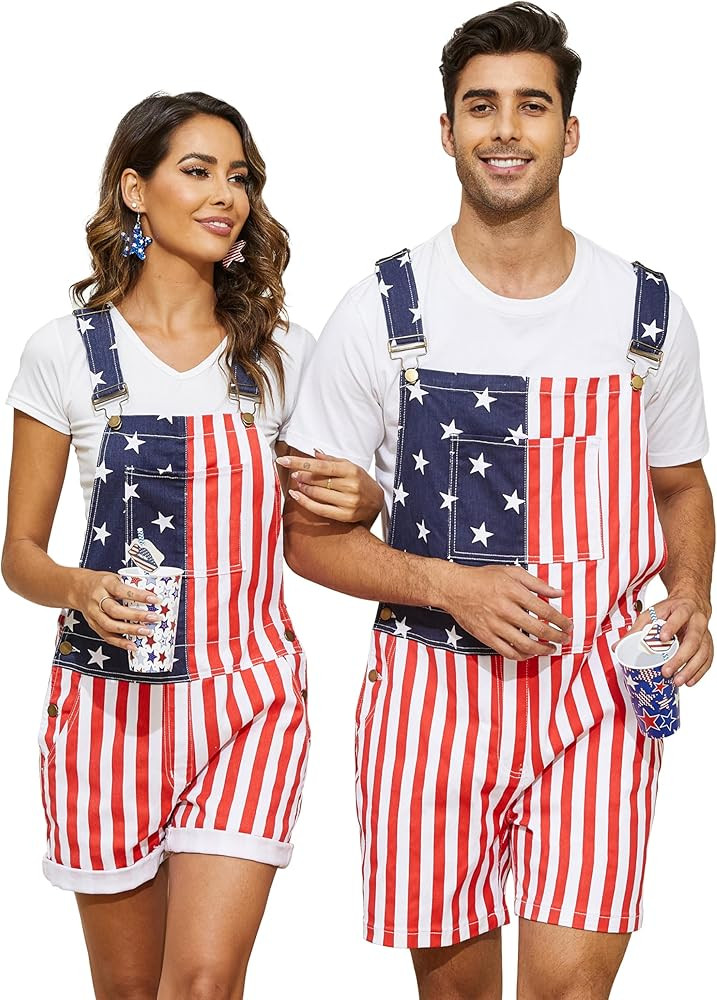Festival Overalls for Men Fashion Jumpsuits Shorts Romper Bibs Coveralls | Amazon (US)