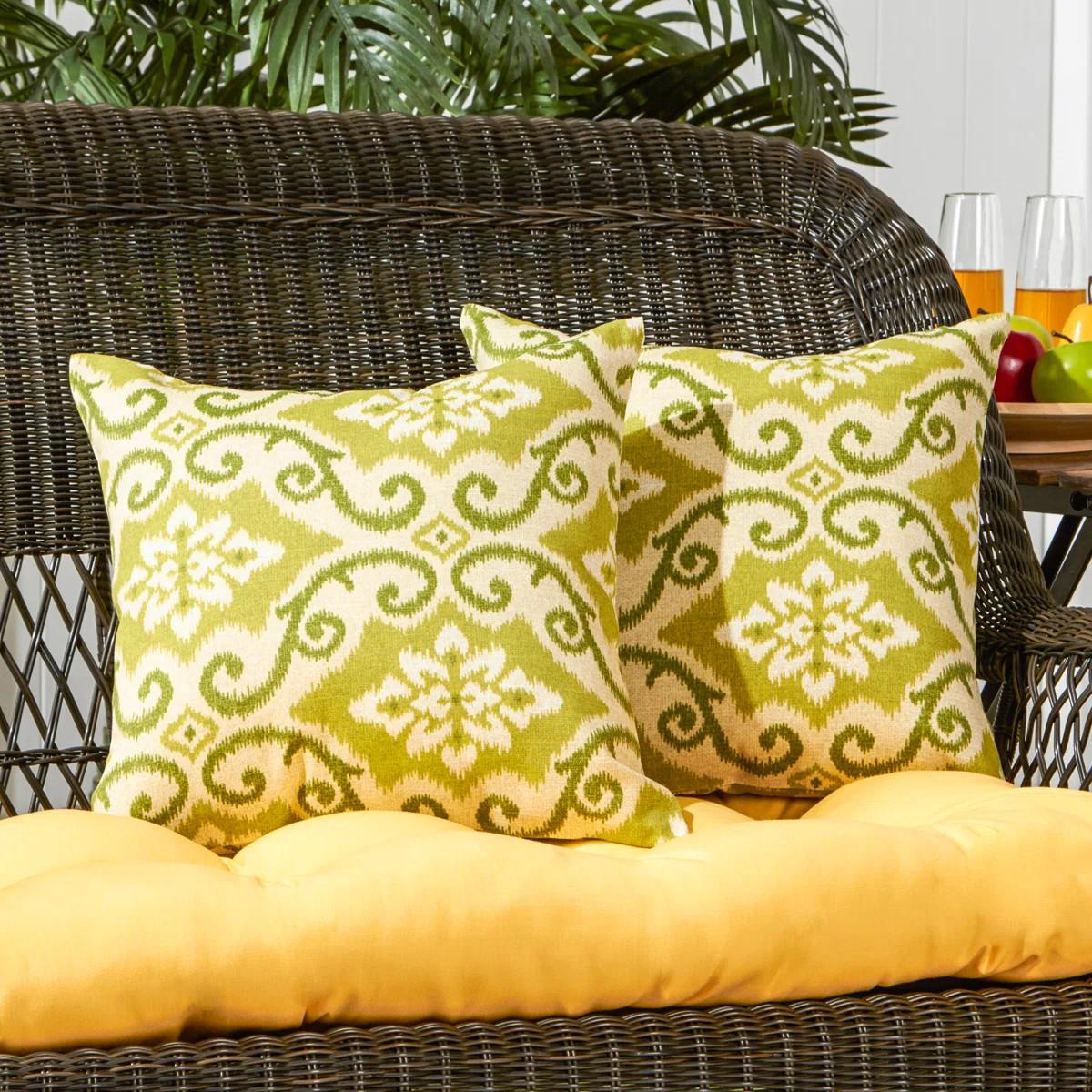 Covington Outdoor Square Pillow Cover & Insert (Set of 2) | Wayfair North America