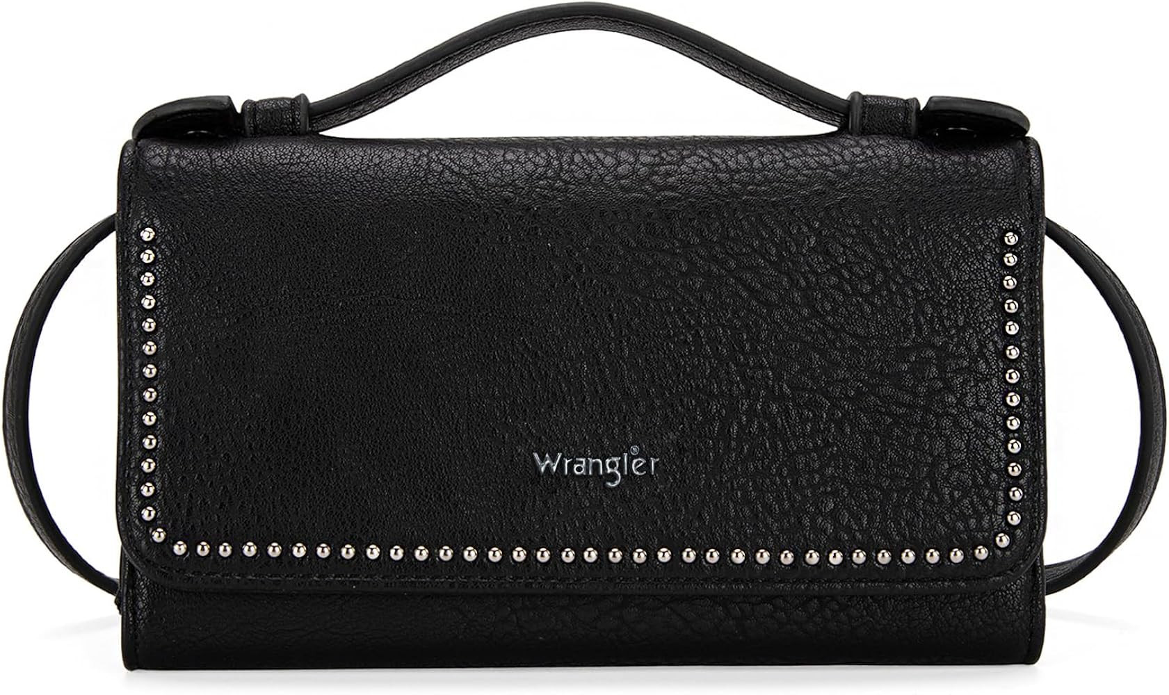 Wrangler Wallets Women Trifold Rfid Wallet for Ladies Girls Black Small Crossbody Wallet With Top... | Amazon (US)