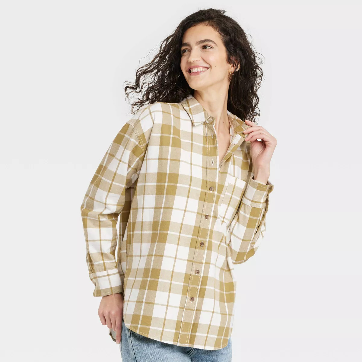 Women's Long Sleeve Flannel Button-Down Shirt - Universal Thread™ | Target
