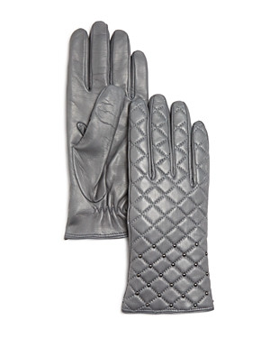 Bloomingdale's Cashmere Lined Quilted Leather Gloves - 100% Exclusive | Bloomingdale's (US)