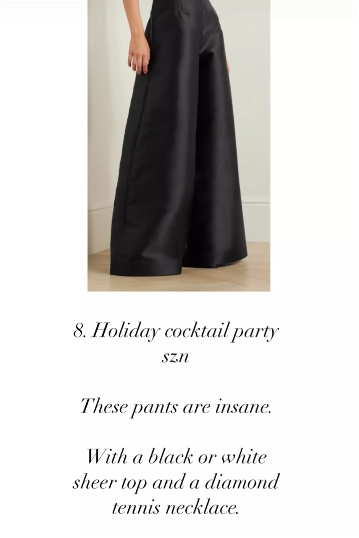 Satin Wide-Leg Pant curated on LTK