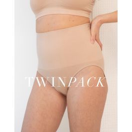 Post Maternity Shaping Briefs – Latte Twin Pack | Seraphine US