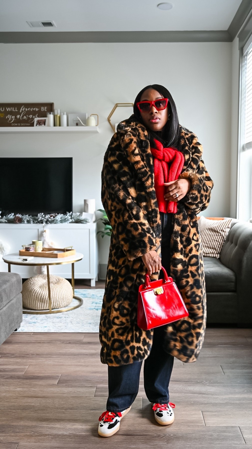 Wear the bold outfit! This leopard coat and cow print sneakers go so gooood together ❤️

#LTKootd #LTKFindsUnder100 #LTKgrwm