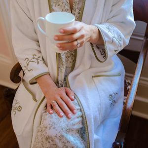 Women's Long Patterned Robe | Weezie Towels