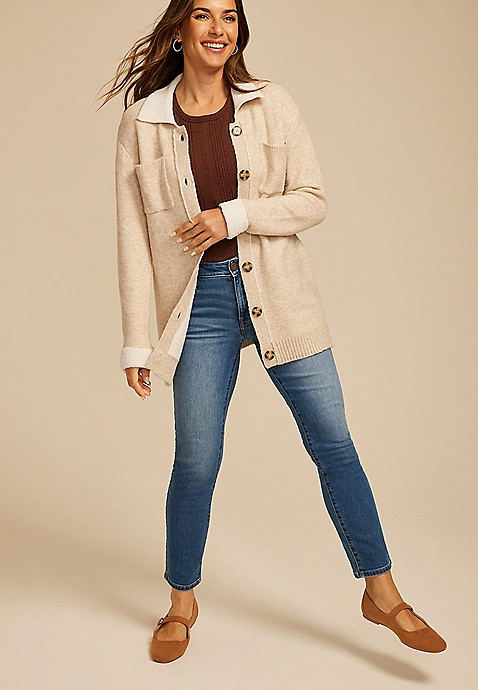 Teddy Lined Shacket | Maurices