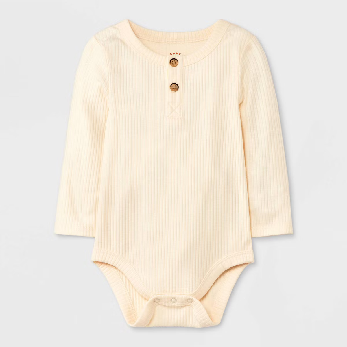 Baby Ribbed Henley Bodysuit - Cat & Jack™ | Target