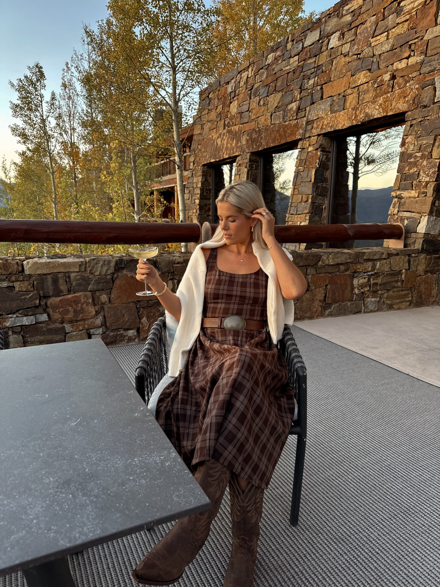 size down in the dress (i did a small and could do a XS!) size down half size in the boots — size small in the sweater! size small in belt 

#LTKStyleTip #LTKSaleAlert #LTKSeasonal