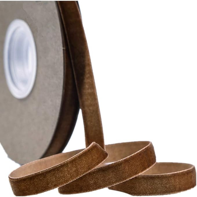 Ribbon for Crafts -Wholesale Bulk 20 Yard 3/8 5/8 1Inch Velvet Ribbon for Gift Package Wrapping F... | Amazon (US)