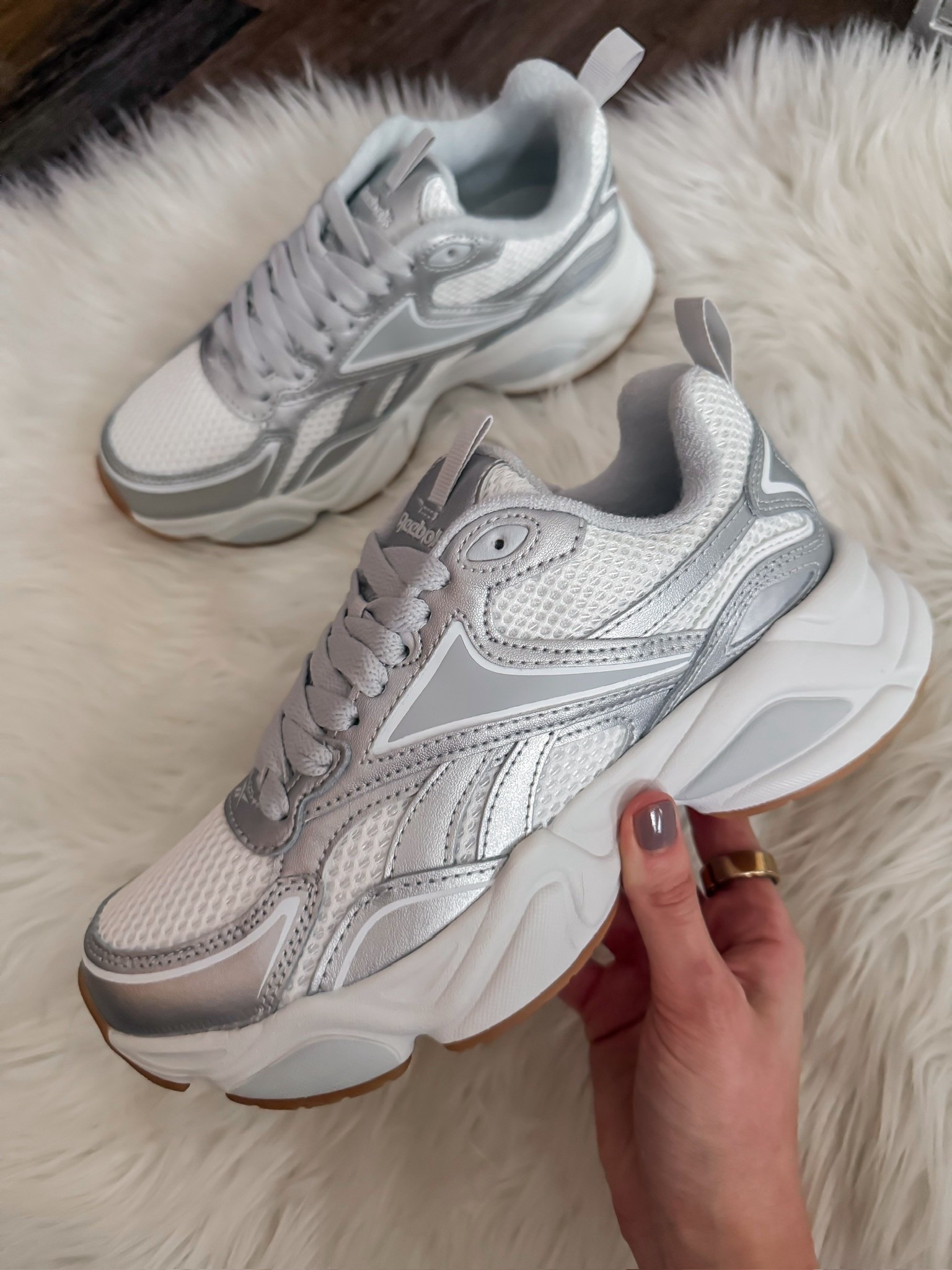 Metallic sneakers from Reebok under $60!

#LTKfitnessgoals #LTKActive #LTKFindsUnder100