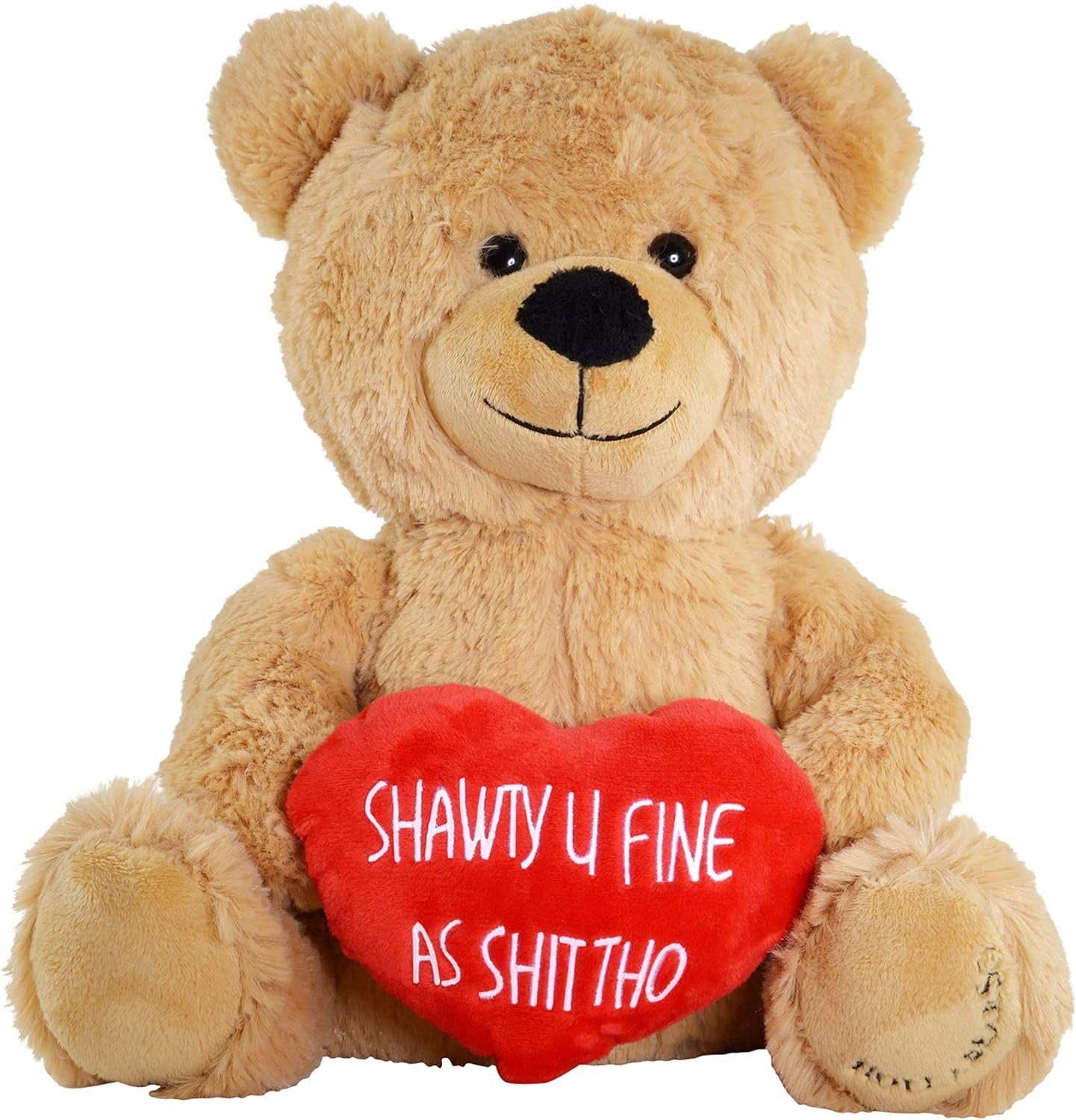 Hollabears Original Shawty U Fine 10" Authentic Teddy Bear - Funny Valentine's Day Plush Gift for... | Amazon (US)