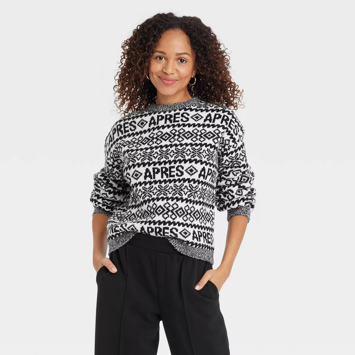 Women's Holiday Crewneck Pullover Sweater - A New Day™ | Target