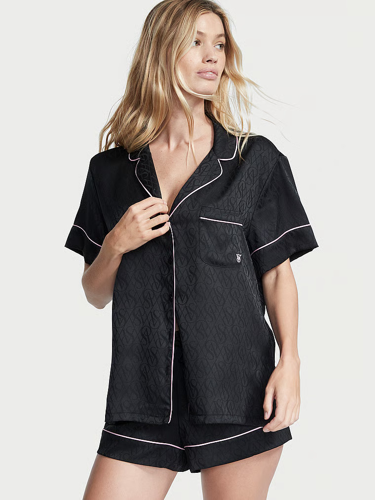 Satin Short Pajama Set | Victoria's Secret (US / CA )