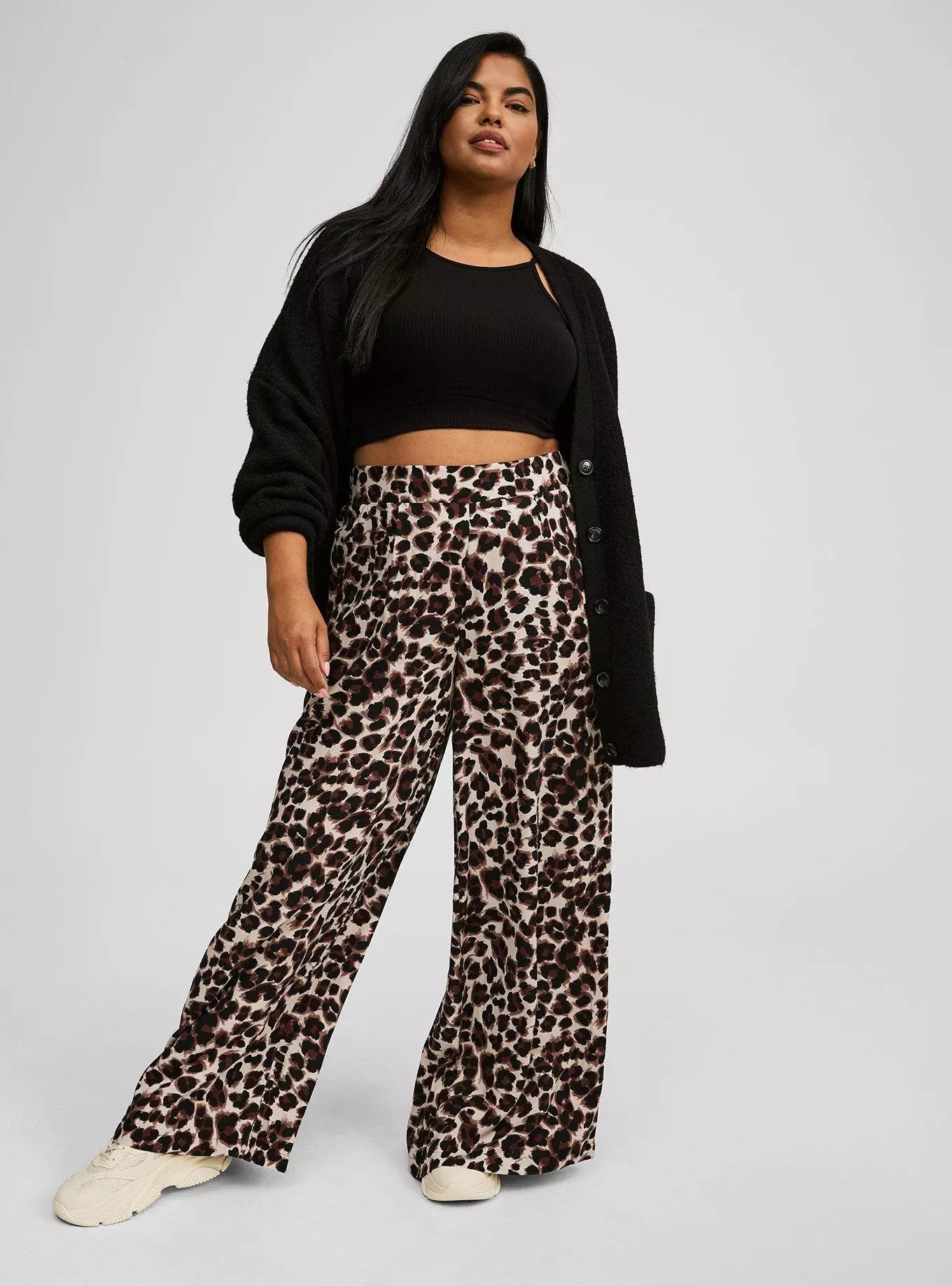 Pull On Challis Wide Leg High Rise Pant | Torrid (US & Canada)