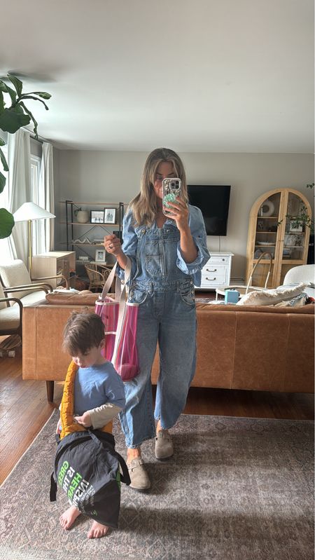 Mom outfit: 
Overalls a size small (fav)
Top size small
Clog tts 

#LTKover40 #LTKSeasonal #LTKfamily