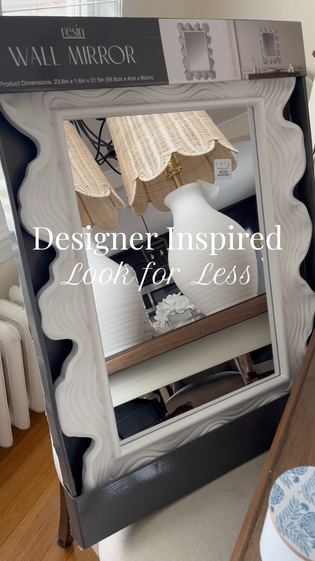 Designer inspired looks for less found at Homegoods but often times sold at TJ Maxx and Marshall’s too! Love the wavy mirror, Serena Lilly scallop shade lamp, porcelain cowgirl boot vase, nautical candle, wavy candle, vanilla candle, bergamot candle 

#LTKHome #LTKWatchNow #LTKSeasonal