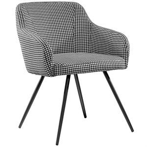 Sauder Harvey Park Accent Chair in Black and White | Cymax