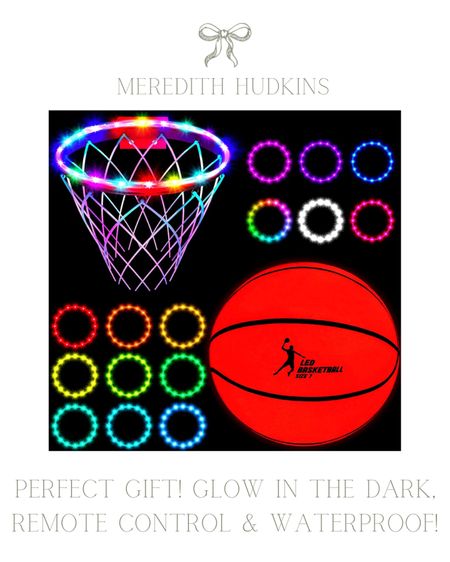 Glow in the dark basketball, basketball hoop and rings that are waterproof and come with a remote control! Basketball set would make a great Christmas or holiday gift for kids, boys, girls, and trend. Sports gifts for kids, holiday gifts, gift ideas, outdoor gifts for children, amazon finds, affordable gifts #giftsforkids #giftideas #boysgifts #sportsgifts #holidaygifts 

#LTKsalealert #LTKkids #LTKunder50