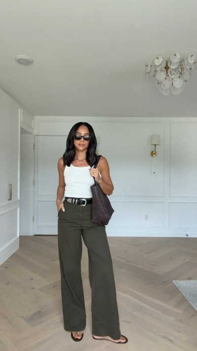 Use code NENAXSPANX to save 15% off your first order! The color of these pants is so perfect for transitioning into fall! Wearing size S scoopneck tank and size S Tall wide leg pants 

casual chic outfit, work from home outfit, summer outfit, summer fashion, mom outfit, postpartum outfit, spanx pants, errands outfit, work outfit, office outfit, workwear, business casual workwear, teacher outfits, back to school outfits

#LTKSeasonal #LTKSaleAlert #LTKWorkwear