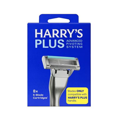 Harry's Plus 5-Blade Men's Razor Blade Refill Cartridges - 8ct: Face Shaving Essentials, All Hair Types | Target