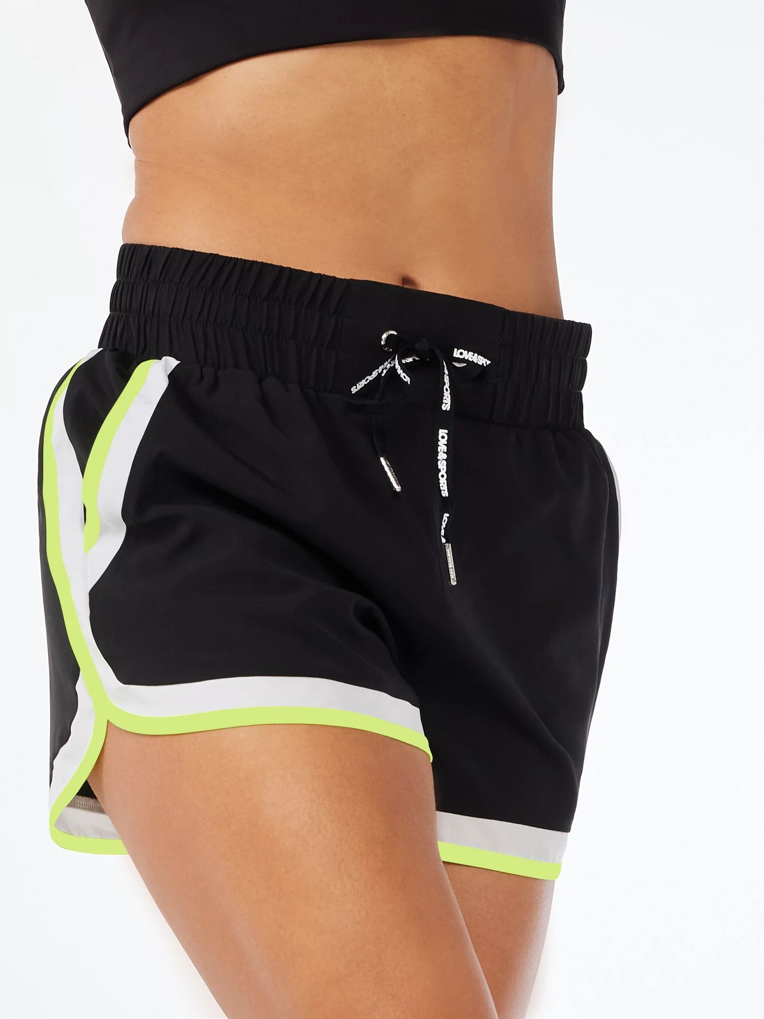 Love & Sports Women's Retro Running Shorts - Walmart.com | Walmart (US)