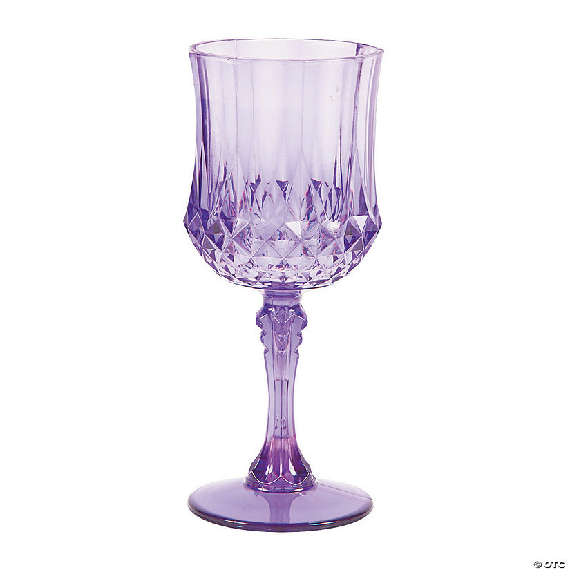 Patterned Plastic Wine Glasses - 12 Ct. | Oriental Trading Company