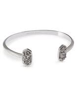 Elton Silver Cuff Bracelet in Platinum Drusy | Kendra Scott