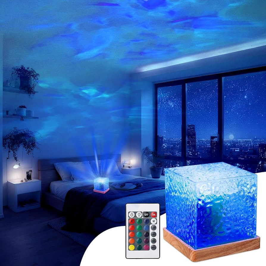 Ocean Wave Ceiling Projector, Colors Changing Show Aurora Glow Lamp with Remote, Sunset/Cloud Led... | Amazon (US)