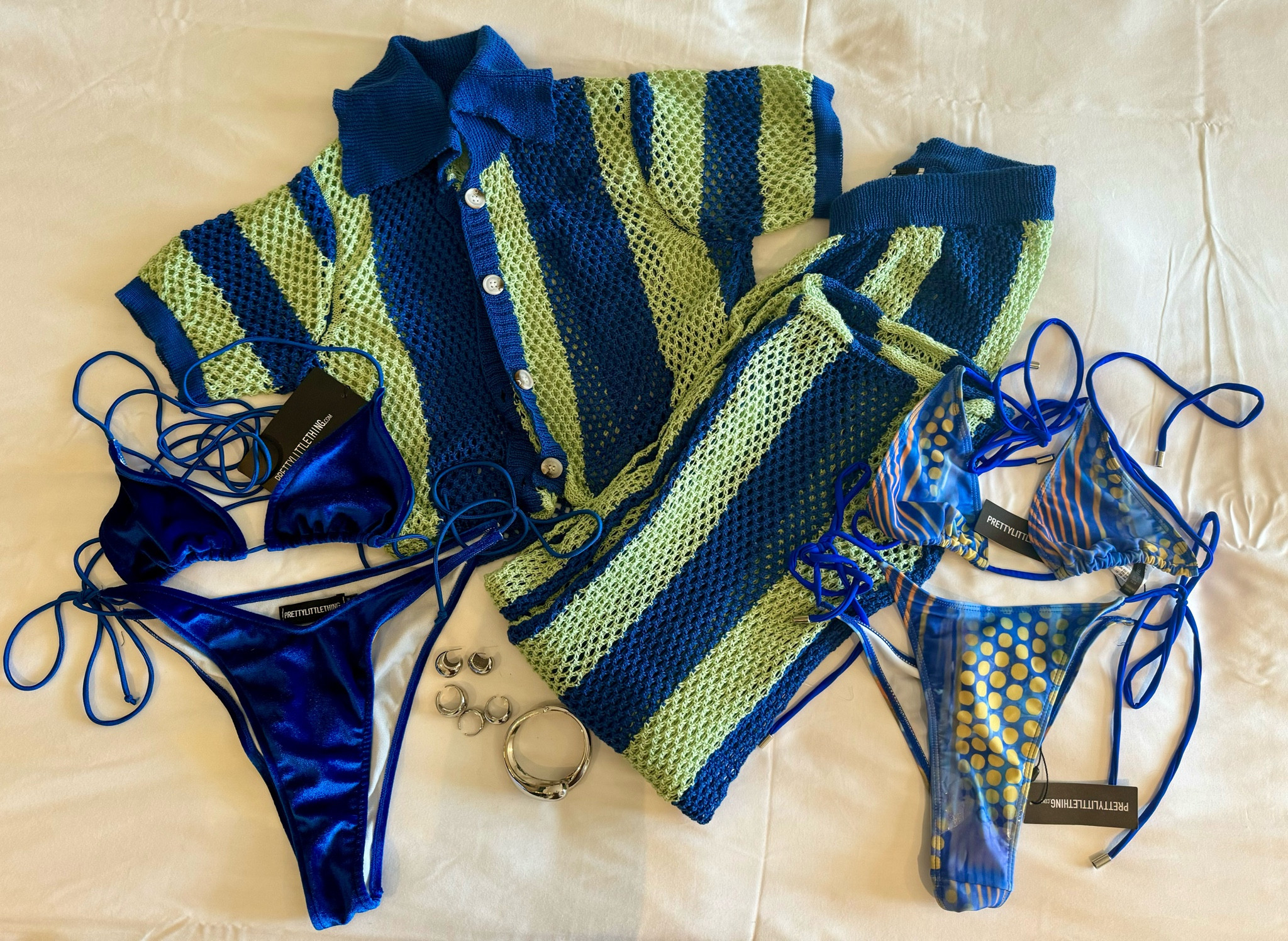Vacation attire, which bathing suit would you wear? Size 4 in bottoms Size 2 in tops. 138 lbs | 5’1

#LTKSwim #LTKStyleTip #LTKSeasonal