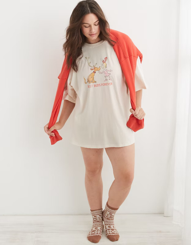 Aerie Cindy Lou Who Sleep Happens Night Tee | Aerie